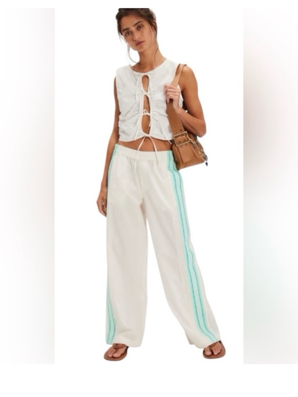NWT 🩵Free People 🩵 Team Spirit Pull-On Pants